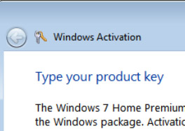 How to activate existing Windows 7