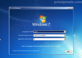 Clean installation of Windows 7