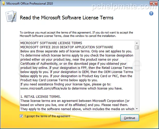 Términos de licencia