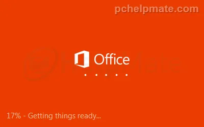 Ejecutando el instalador de Office