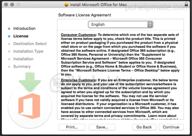 Términos de licencia del software