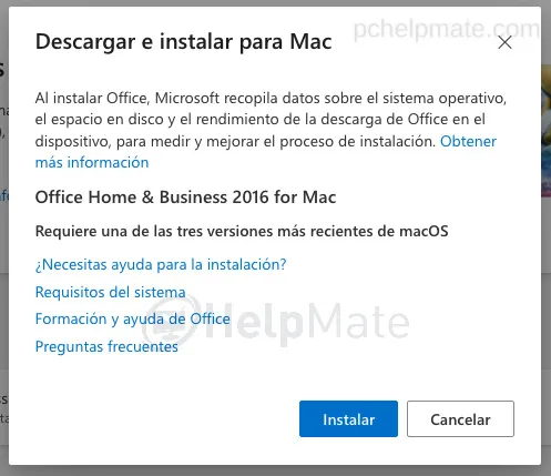 Confirmar la instalación