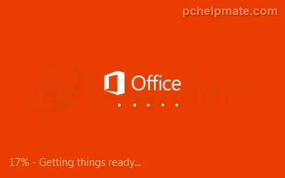 Ejecutando el instalador de Office