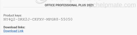 Correo de compra con el enlace de descarga y la clave