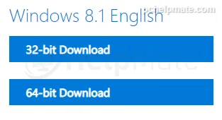 Architecture selection on the Microsoft download page